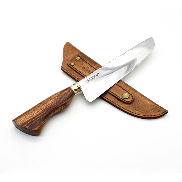 El Fierro 8'' Handmade Stainless Steel Knife - wooden handle