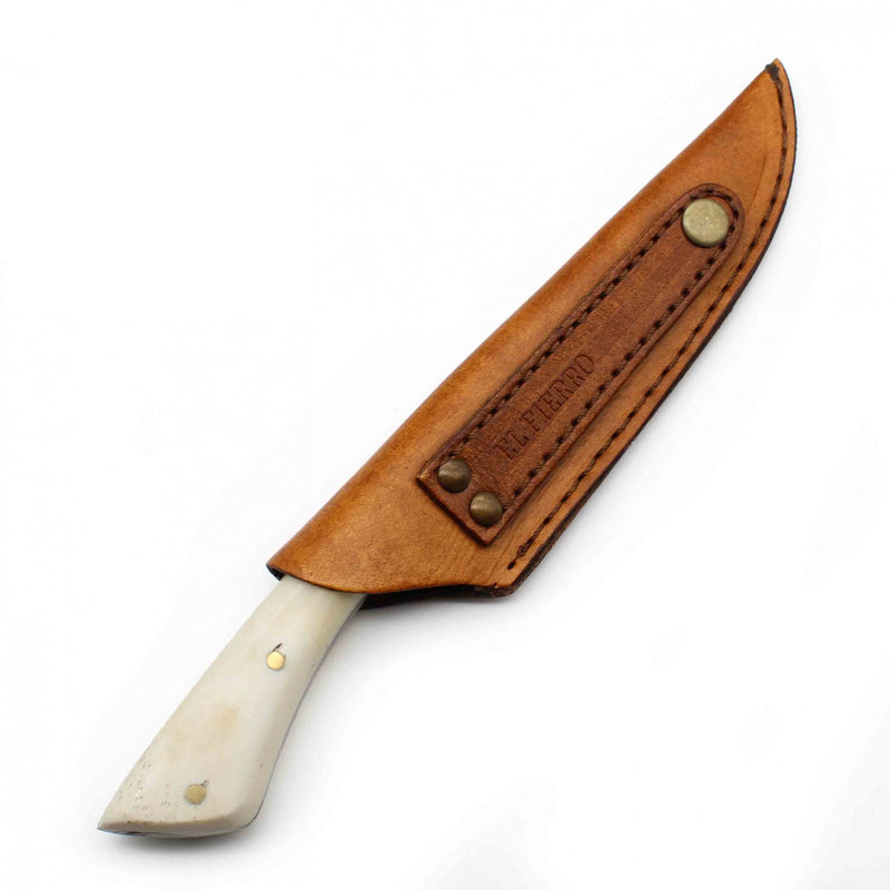 El Fierro 6'' Bone Handle Handmade Carbon Steel Knife