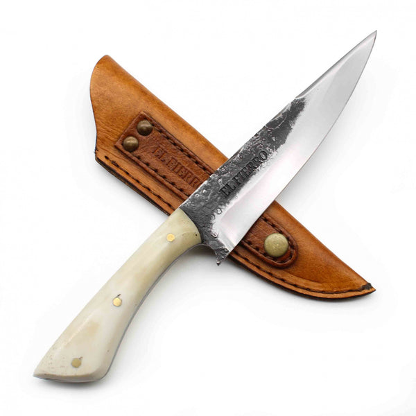 El Fierro 6'' Bone Handle Handmade Carbon Steel Knife