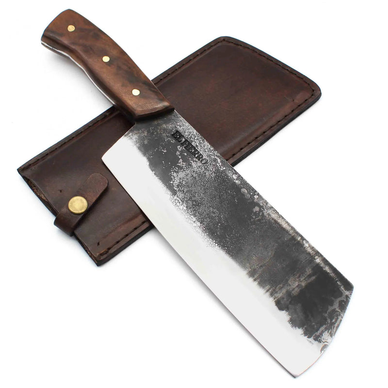 El Fierro 8'' Handmade Carbon Steel Cleaver